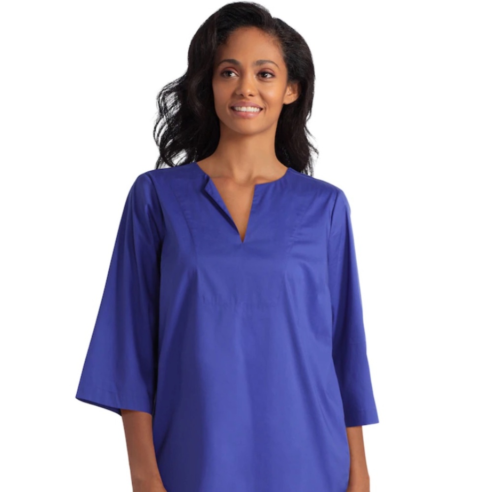Isaac Mizrahi New York Poplin Clematis tunic